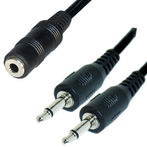 Audio kabel 5mm klinke - audio, 0,2m